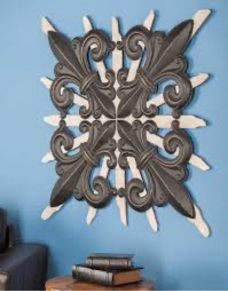 Large Fleur De Lis Wall Decor  MTL WD WALL DECOR 58\"W, 58\"H