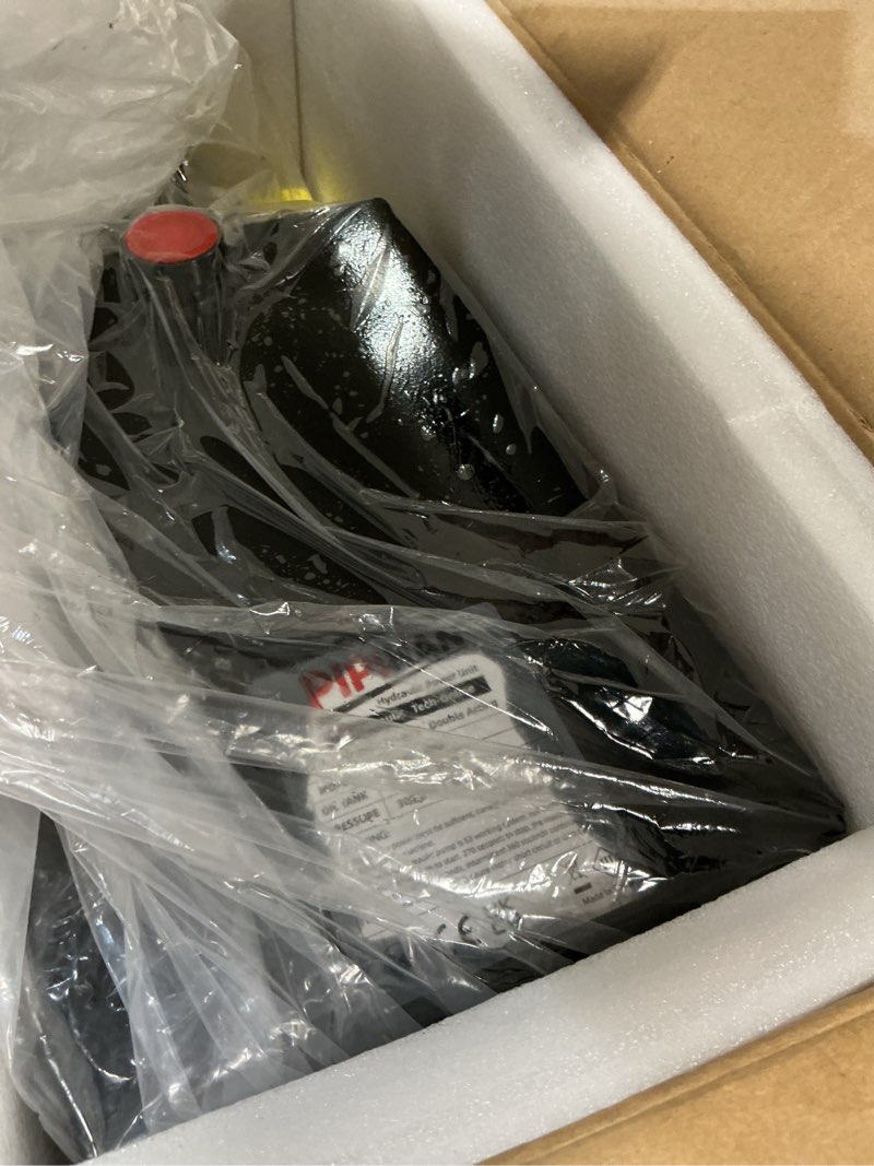 Condition photo showing As Is for double acting hydraulic pump 6 quart hydraulic power units 12v dc hydraulic pump sae#6 connector for dump trailer car lifting