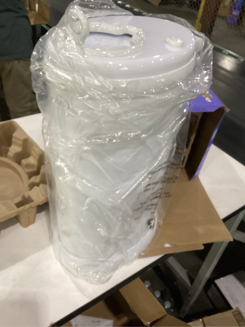 Condition photo showing New/Like New for Ubbi Steel Diaper Pail, Odor Locking, No Special Bag Required, Award-Winning, Registry Must-Have, White