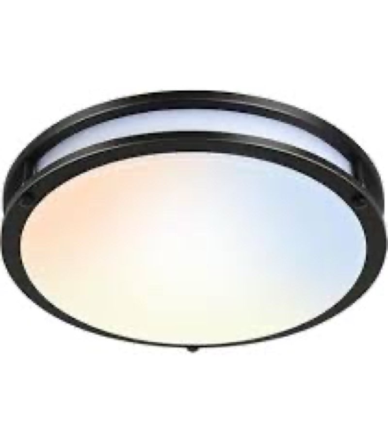 Drosbey 72W LED Flush Mount Ceiling Light Fixture, 16 inch Light Fixtures Ceiling for Kitchen, Bathr