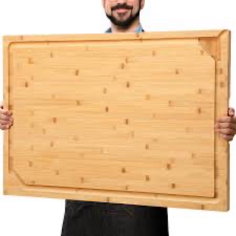 36 x 24 Extra Large Bamboo Cutting Board for Kitchen, Cutting Board Stove Top Cover with Handle, But