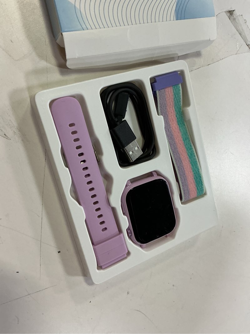 Condition photo showing Good Condition for AXYWINBO Kids Smart Watches for Girls Boys 4g GPS Call Text-Smart Watch for Kids Game Camera Pedometer Alarm Clock Calculator-Kid Watches for Girls Boys 4-12 Age Gifts Purple
