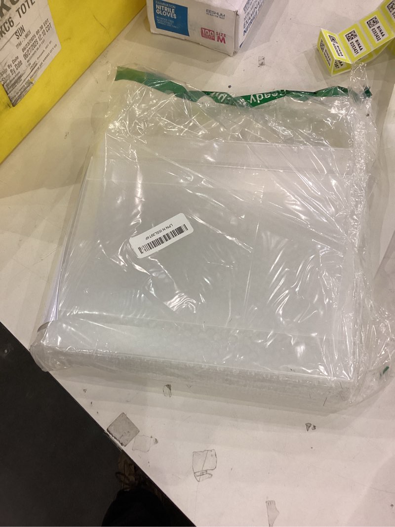 Condition photo showing New/Like New for 12 Pcs Acrylic Sign Holder 11 x 8.5, Horizontal Wall Mount Sign Holders with Adhesive, Clear Plastic Frames Paper Display Sign Holders for Office, Home, Store, Restaurant - No Drilling 11*8.5inch-12pcs