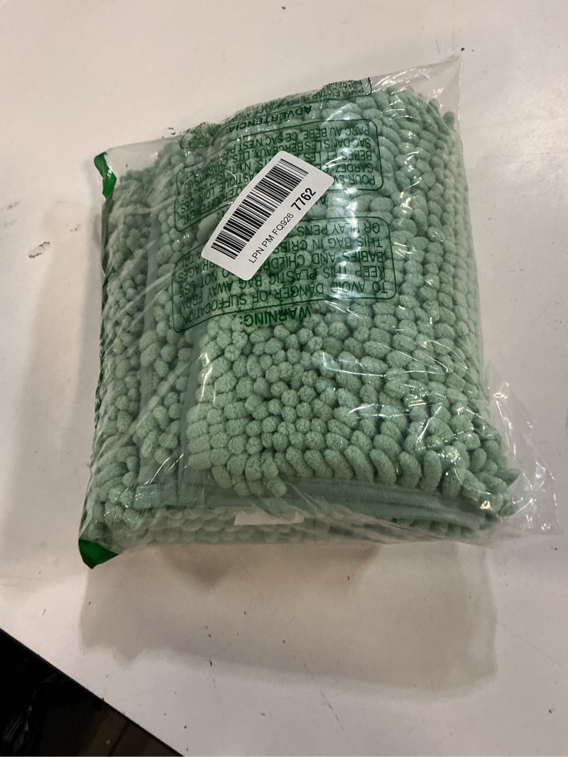 Condition photo showing Good Condition for muddy mat® | super absorbent door mat indoor, microfiber quick dry chenille entryway rug, non-slip front door mat, indoor mats for entryway, machine washable pet rug, seafoam green 30"x19" seafoam green 19" x 30"