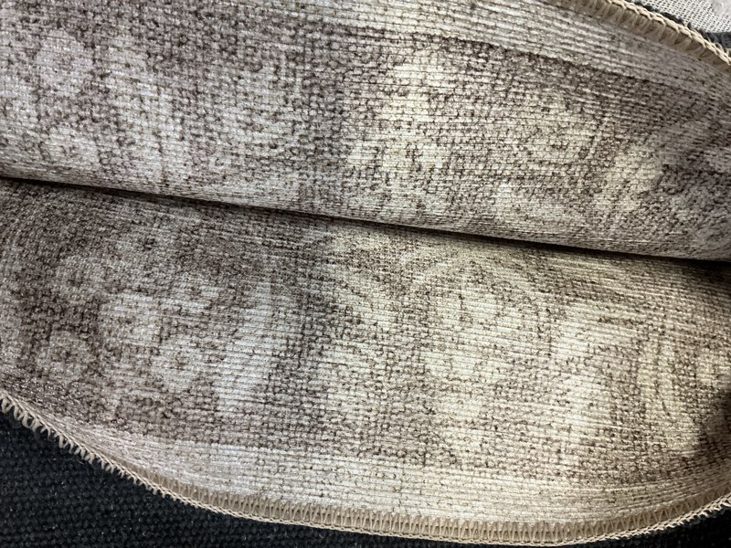 Condition photo showing As Is for Loloi Rifle Paper Co. x Maison Bough Natural 8'-4" x 11'-6" Area Rug