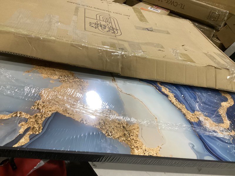 Condition photo showing As Is for (similar to )xlsjerst wall art for living room - elegant curves abstract wall art modern lightness wall art for office wall decor adorned with an exquisite frame for a touch of sophistication