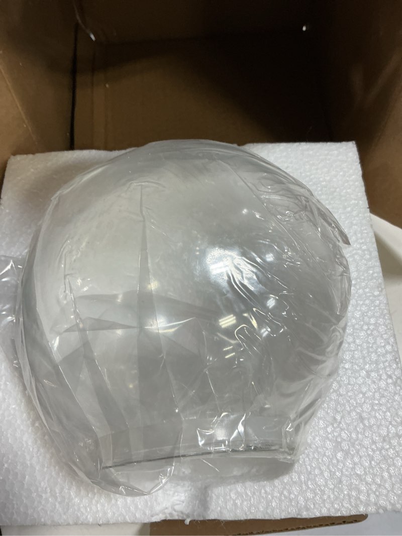 Condition photo showing Good Condition for permo lighting fixture replacement 5.9" round globe clear glass shade