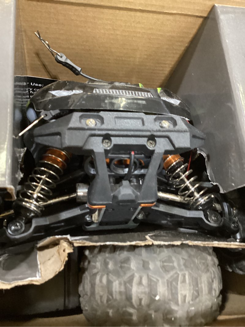 Condition photo showing New/Like New for x-tmaga 1:14 scale all terrain rc cars for adults & boys (hs14323), max fast 40+ kph, 4wd off-road rc truck for snow & sand & mud, 4x4 waterproof remote control car with 2 rechargeable batteries green2