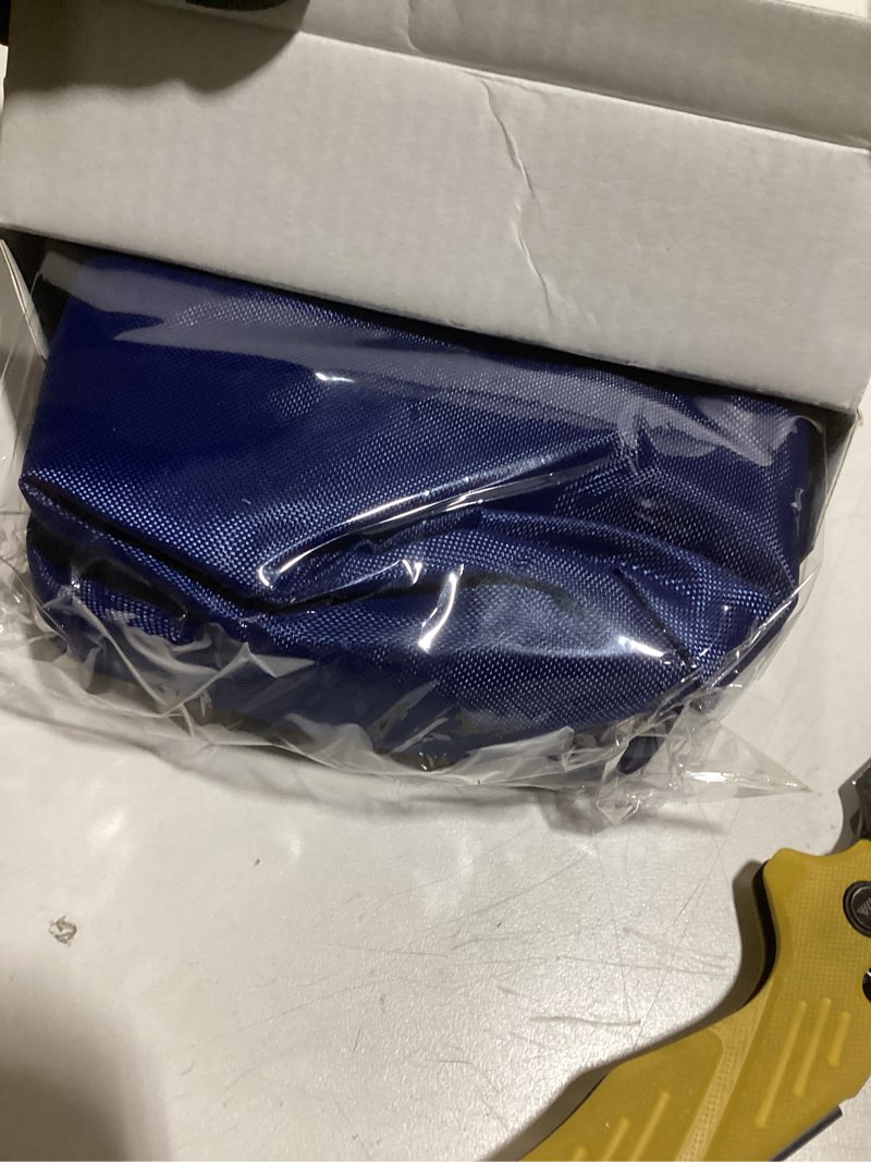 Condition photo showing Good Condition for inflatable seat cushion with soft comfort cover - portable travel air pad for long flights & airplane - support for stadium bleachers & outdoor events - compact, lightweight & supportive (grey)