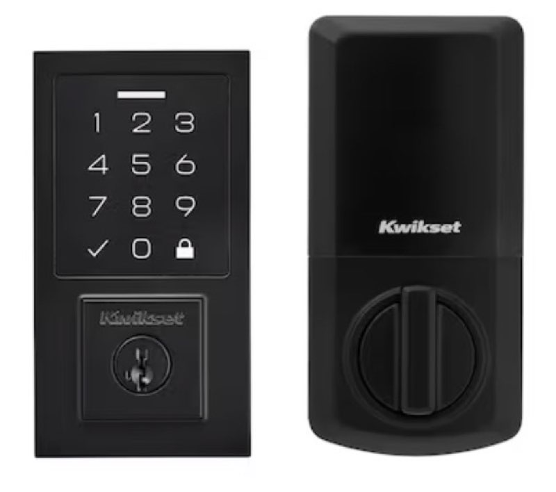 kwikset smartcode 270 touchpad contemporary matte black keypad electronic deadbolt lock ft