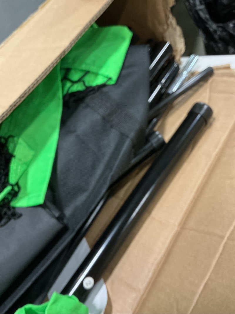 Condition photo showing As Is for Basketball Net Catcher Basketball Backstop Net Basketball Barrier Nets for Backyard 12 x 10 ft Rebounder to Guard Rebound and Return Basketball with Sand Bags and Carry Bag