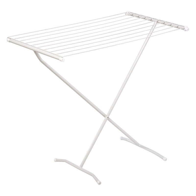 honey-can-do collapsible clothes drying rack – sturdy metal x-frame, space-saving towel & laundry ra