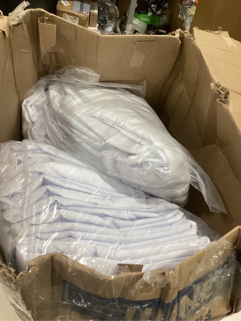 Condition photo showing Good Condition for vidafete round tablecloth 132inch 10 pack polyester table cloth, stain wrinkle resistant polyester dining table cover for kitchen dinning party wedding rectangular tabletop buffet decoration(white) white 132" (10 pack)
