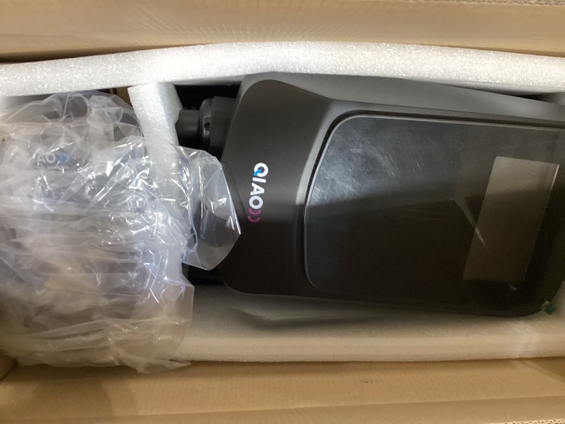 Condition photo showing Good Condition for qiao level 2 ev charger, up to 40a electric car charger, wi-fi bluetooth app enabled evse, 4.3in display, 25ft cable, nema 14-50 plug charge station compatible with all sae j1772 ev models black nema 14-50 plug j1772