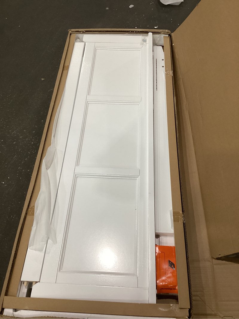 white queen bed frame