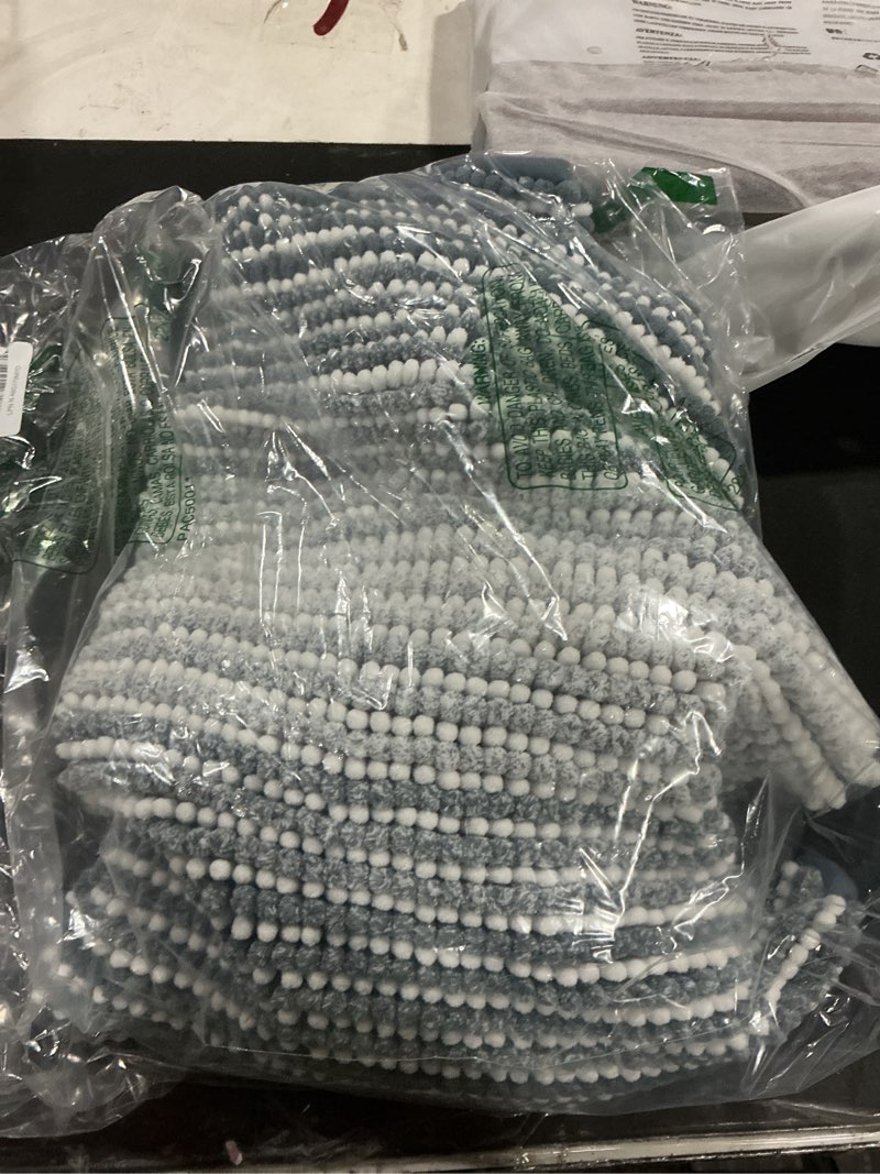 BSICPRO Bathroom Rugs and Mats Sets, 2 Piece Thick Absorbent Chenille Bath Mat Rug Set Non Slip, Sof