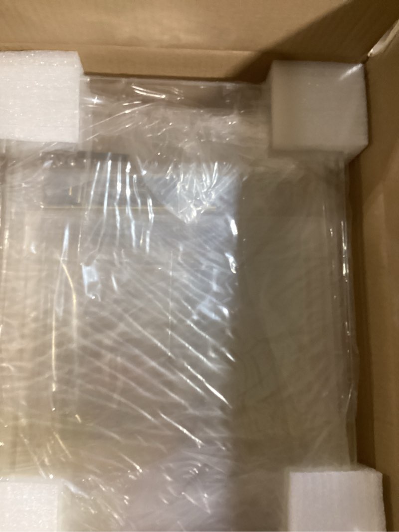 Condition photo showing Good Condition for 3 pack clear acrylic serving tray with gold handles, spill-proof acrylic tray, decorative organizer tray for coffee table countertop bathroom vanity appetizer breakfast