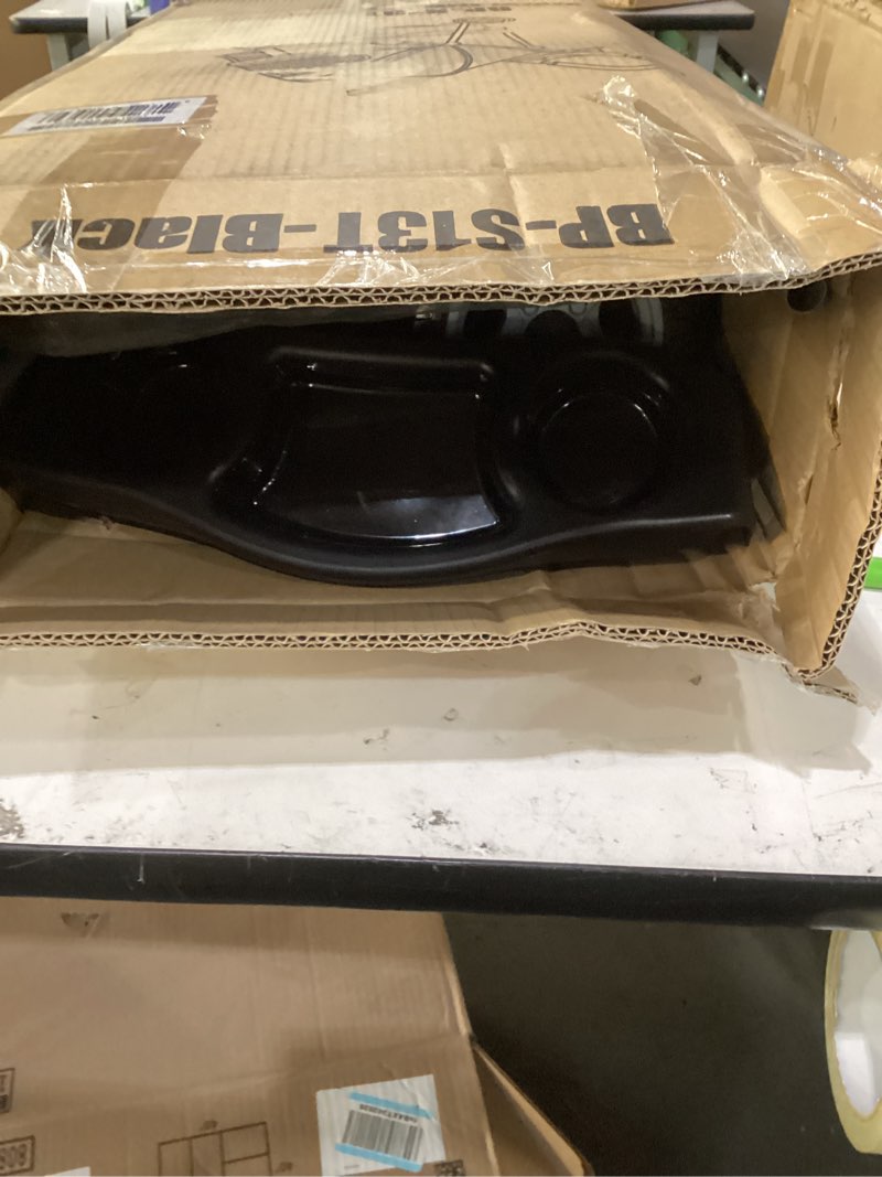 Condition photo showing As Is for new black pet stroller cat dog cage 3 wheels stroller travel folding carrier t13