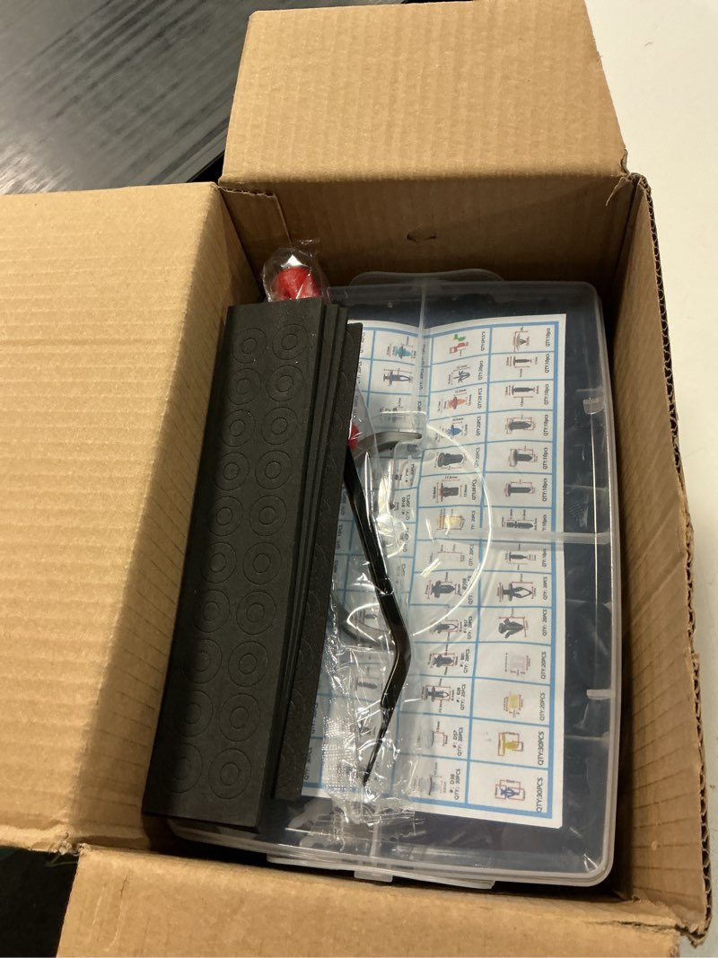Condition photo showing New/Like New for 1501pcs universal auto body fastener kit - 54 sizes black nylon push pin rivets. 3-layer organizer box with trim removal tool for toyota ford gm bumper fender (1501pcs)