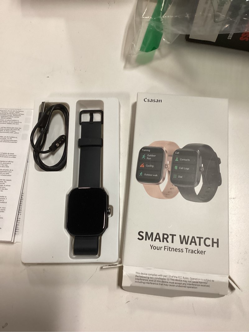 Condition photo showing Good Condition for Csasan Smart Watch for Men Women(Answer/Make Call), 1.91" HD Screen Smartwatch Heart Rate/Sleep/Steps Monitor, 100+ Sports Fitness Watch, IP68 Waterproof Activity Trackers for Android iOS Black