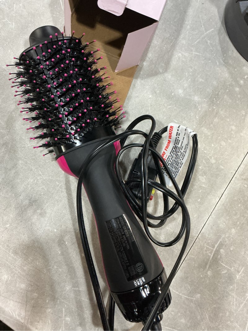 Condition photo showing Good Condition for hair dryer brush blow dryer brush in one, upgraded 4 in 1 hair dryer and styler volumizer with negative ion anti-frizz ceramic titanium barrel hot air hair straightener brush black/pink