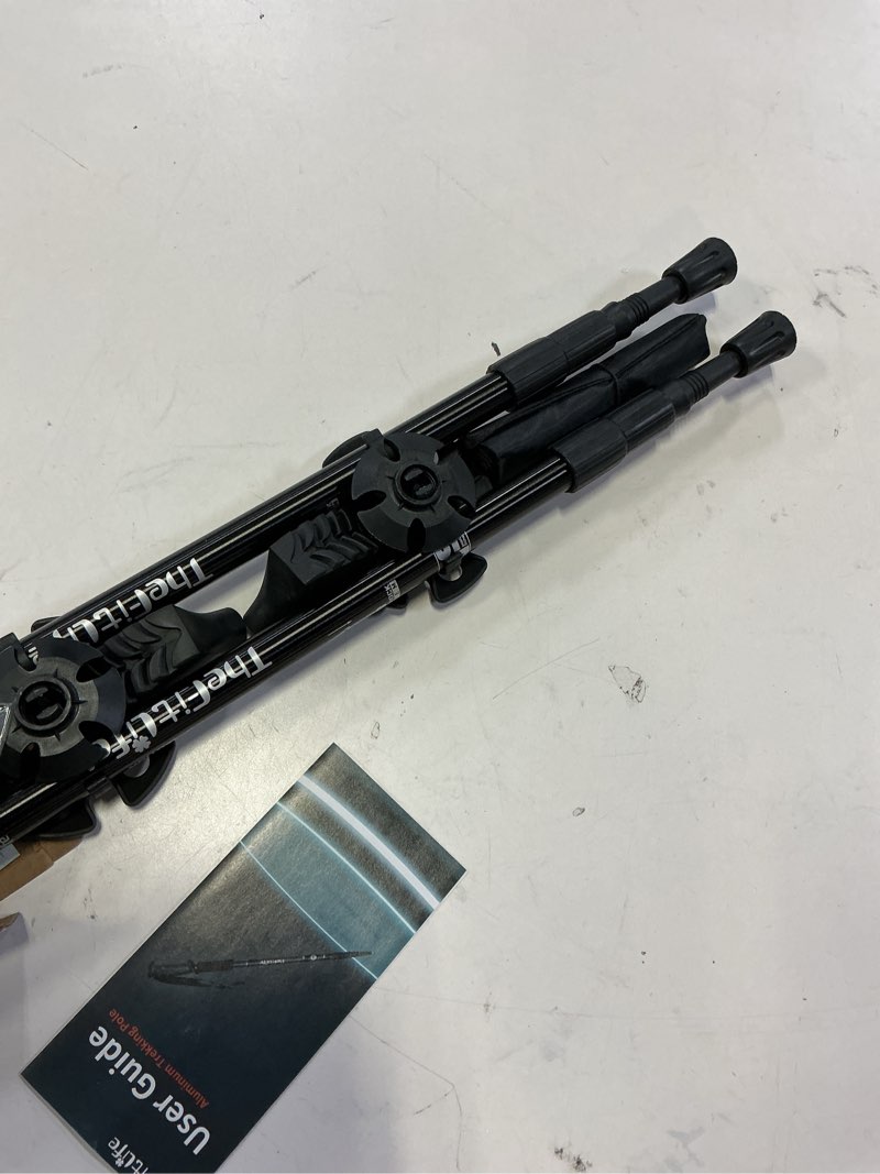 Condition photo showing Good Condition for TheFitLife Nordic Walking Trekking Poles - 2 Sticks with Anti-Shock and Quick Lock System, Telescopic, Collapsible, Ultralight for Hiking, Camping, Mountaining, Backpacking, Walking, Trekking Black