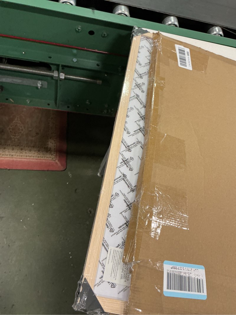 Condition photo showing Good Condition for LUCKYLIFE 24x36 Picture Frame, Natural Solid Wooden Poster Frames for Wall, Display 20x30 with Mat or 24x36 Without Mat, 1 Pack Natural 24x36