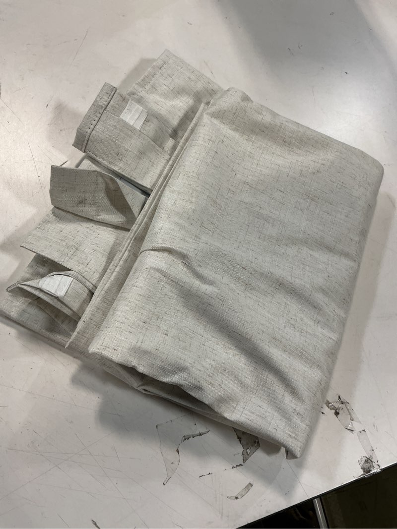 Condition photo showing Good Condition for 100% Blackout Shield Linen Blackout Curtains for Bedroom 84 Inches Long, Back Tab/Rod Pocket Living Room Drapes, Thermal Insulated Blackout Curtains 2 Panels Set, 50\" W x 84\" L, Cream Cream 50\"W x 84\"L (Pack of  6 pcs 