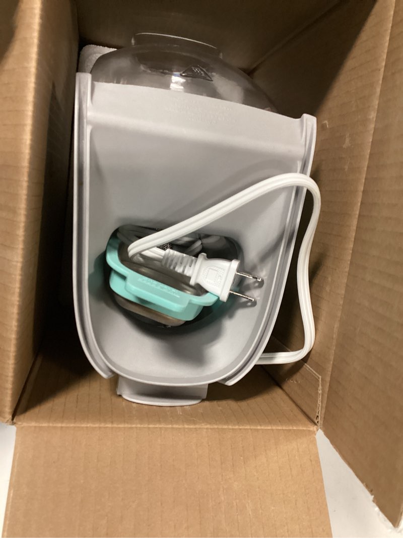 Condition photo showing As Is for Presto 04867 Poplite Plus Hot Air Popcorn Popper - Built-In Measuring Cup + Melts Butter, Easy to Clean, Built-In Cord Wrap, 18 Cups, Aqua 18 Cups Aqua