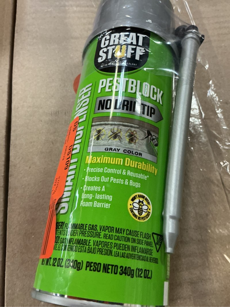 Condition photo showing New/Like New for smart dispenser 12 oz. pestblock insulating spray foam sealant