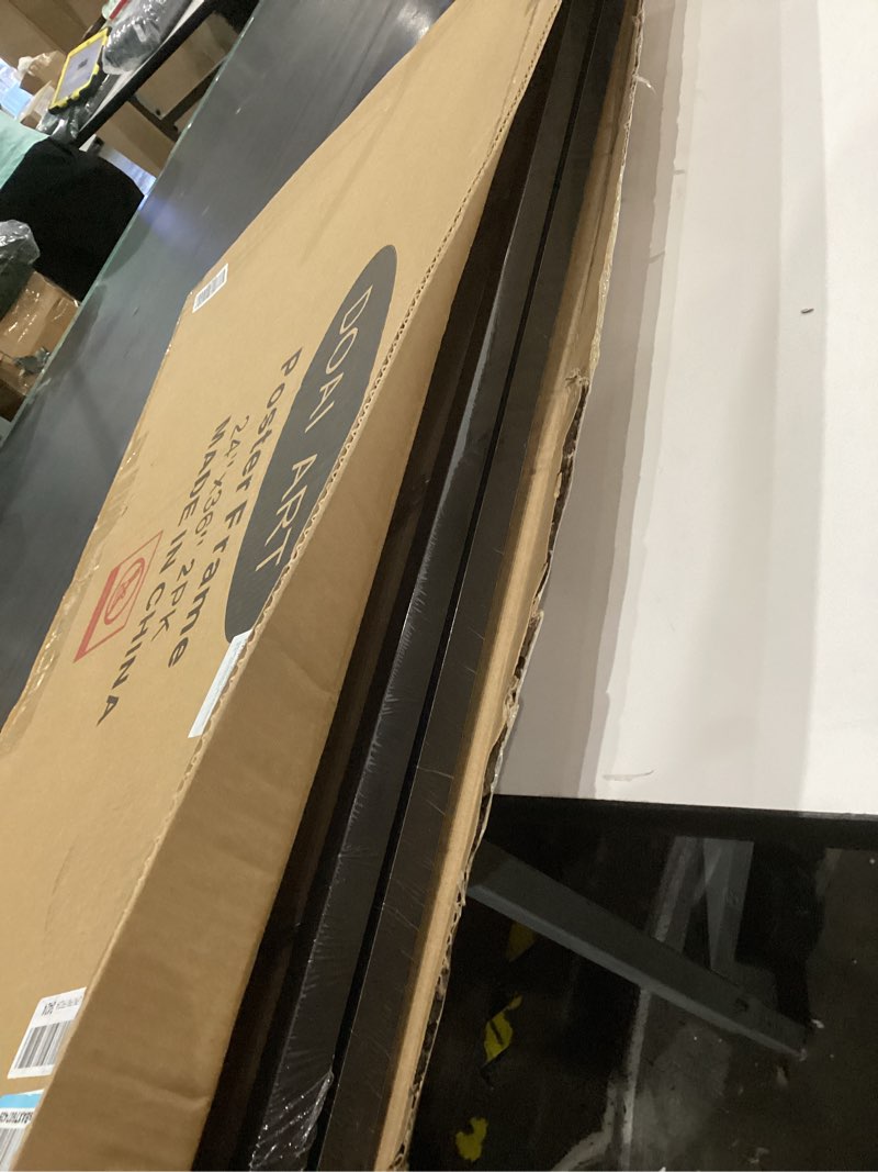 Condition photo showing New/Like New for DOAI ART 24x36 Poster Frame Black 2 Pack, Poster Frames 24 x 36 inches or 24x36 Picture Frames with HD Plexiglass for Horizontal or Vertical Wall Mounting, Durable Scratch-proof Safe and Artistic Black 24x36 2Pack