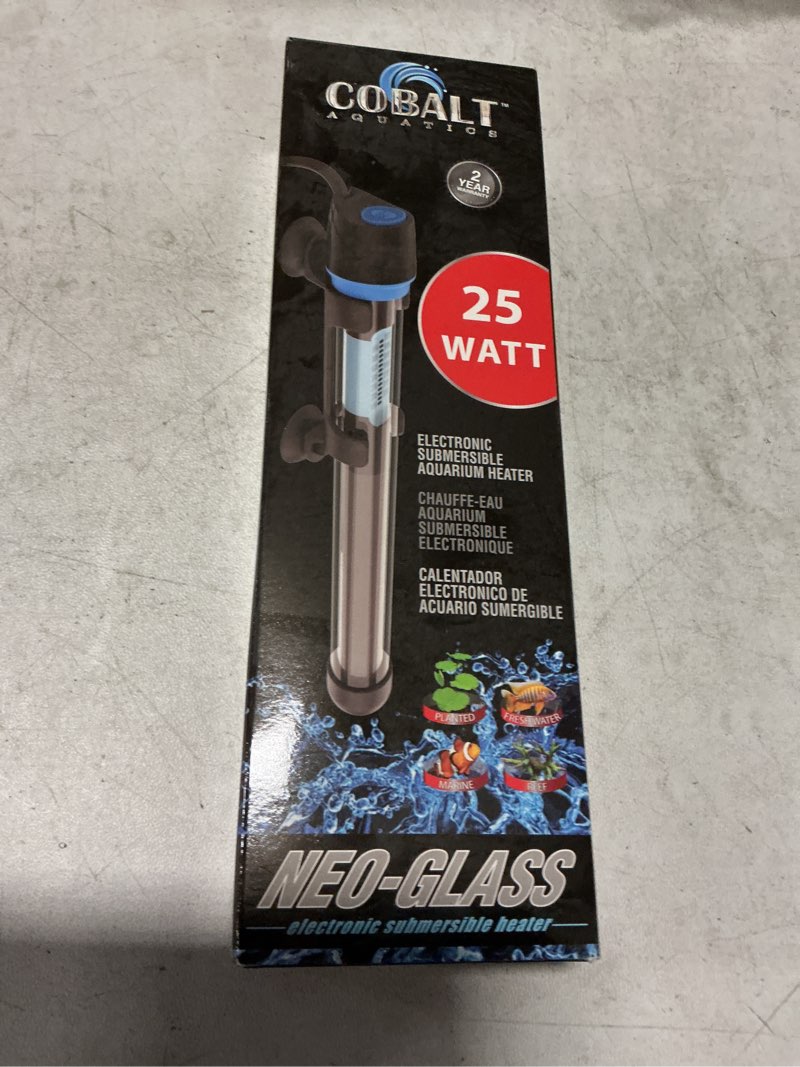 Condition photo showing New/Like New for Ultra Distribution Service 478423 25W Cobalt Neo-Glass Submersible Aquarium Heater