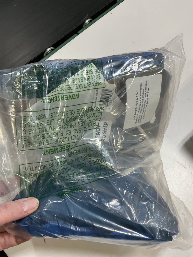 Condition photo showing New/Like New for therm-a-rest lumbar travel pillow nautical blue