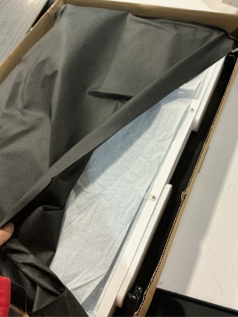 Condition photo showing As Is for 3D 21 Inch Laptop Computer Screen Magnifier, Laptop Computer Screen Magnifier Expanders Bracket Magnifiers Ultra-Clear Projector Screen Magnifying, Portable Amplifier Desktop (Color : White) 21 inches White