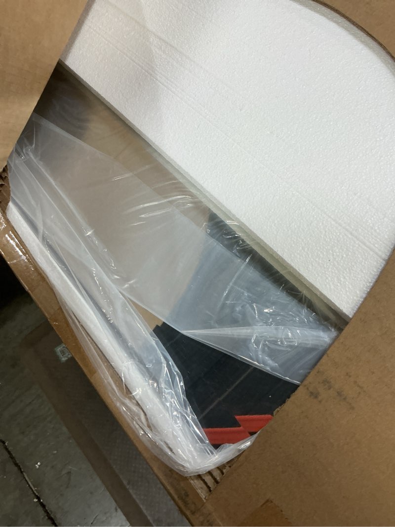 Condition photo showing New/Like New for keonjinn 24 x 30 inch brushed nickel bathroom mirrors for over sink, beveled rectangle framed mirrors for wall, farmhouse bathroom vanity mirror, tempered glass, square corner brushed nickel 30"l x 24"w