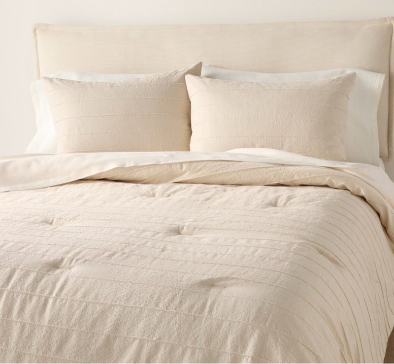king stitch stripe comforter set tan - hearth & hand™ with magnolia