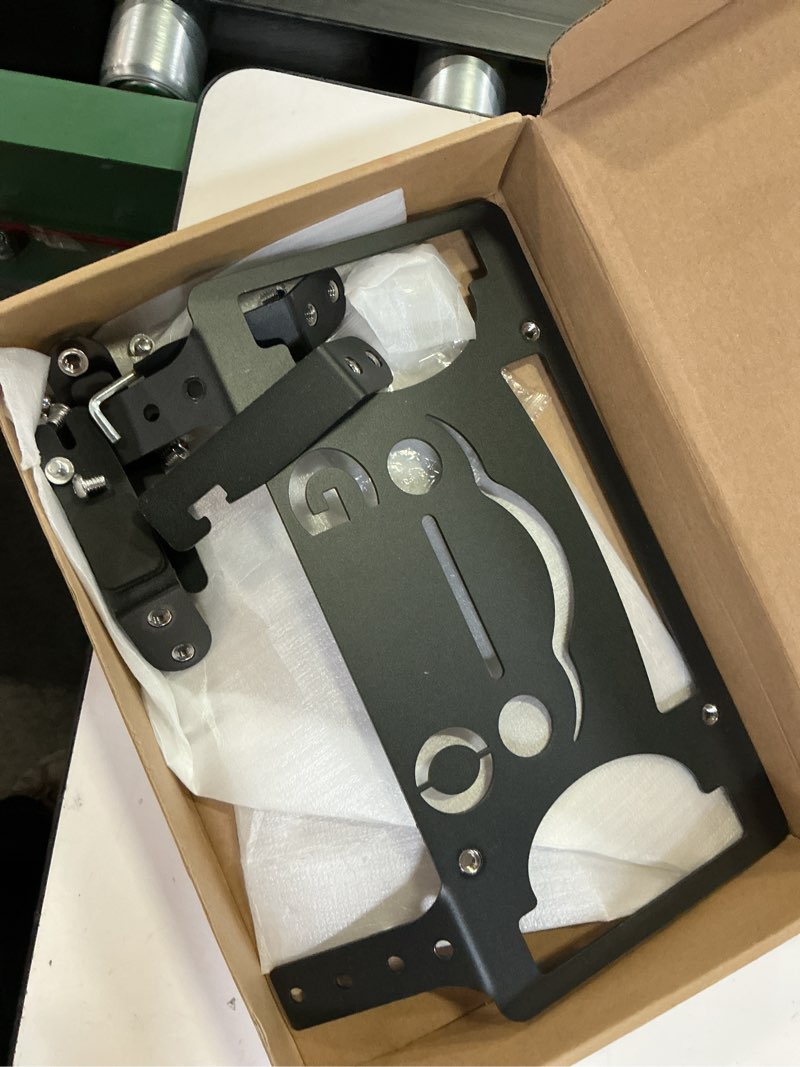 Condition photo showing As Is for front license plate bracket mount holder for 2024 tesla model 3, no drill, second installation front license plate holder,front license plate frame for tesla model 3 accessories model 3 2024