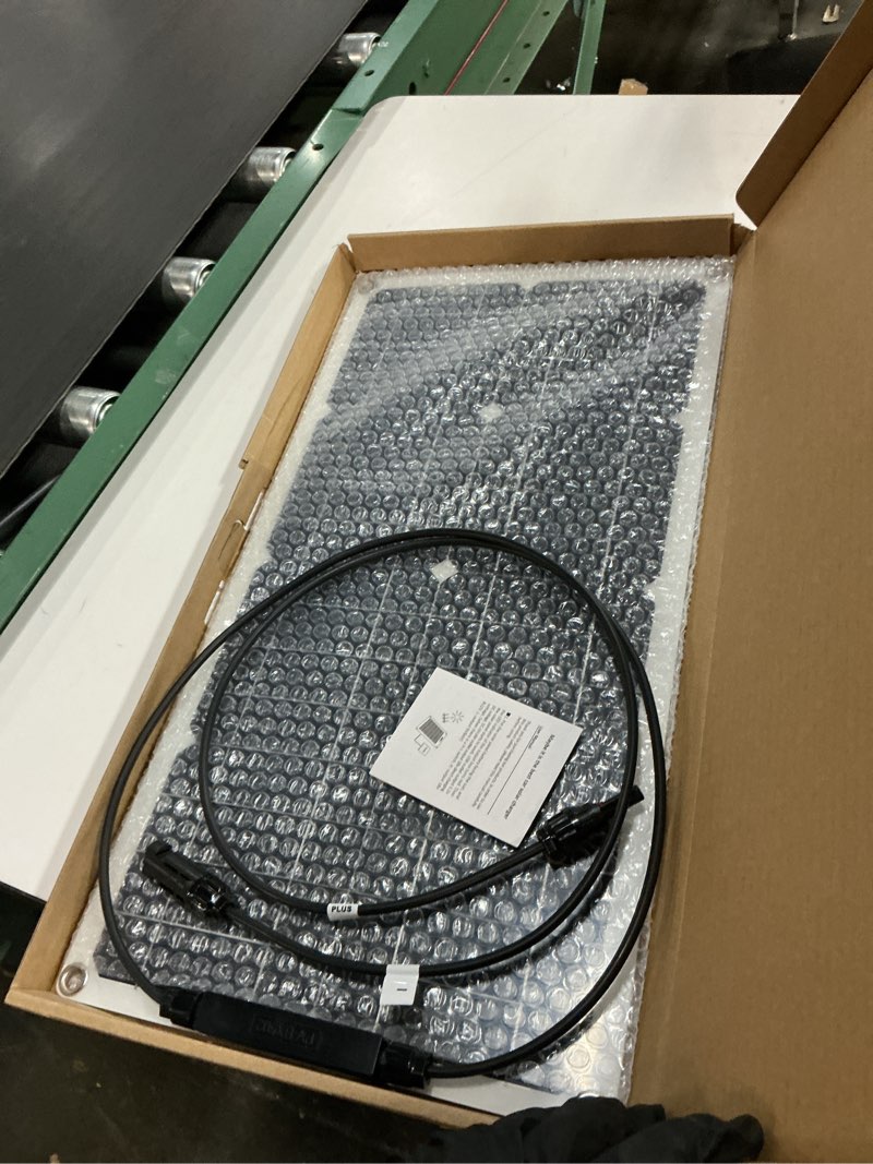 Condition photo showing Good Condition for FECAMOS 100W Portable Solar Panel, Lightweight 100 Watt Solar Panel Flexible Outdoor Power Supply for RV