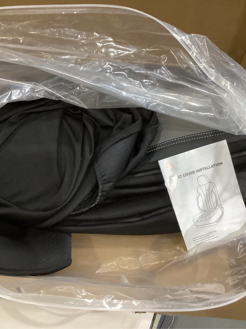 Condition photo showing Good Condition for coverado car seat covers, waterproof automotive seat protectors, driver protectors universal fit for suvs, trucks, sedans,car accessories (gray&black, fullset)