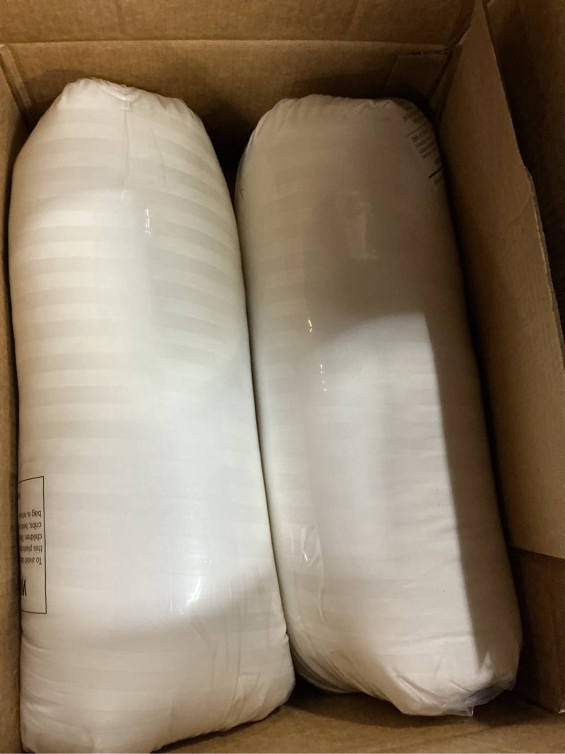 Condition photo showing New/Like New for beckham hotel collection bed pillows standard/queen size set of 2 - original soft down alternative pillow for sleeping - soft support for back, stomach or side sleepers queen / standard white
