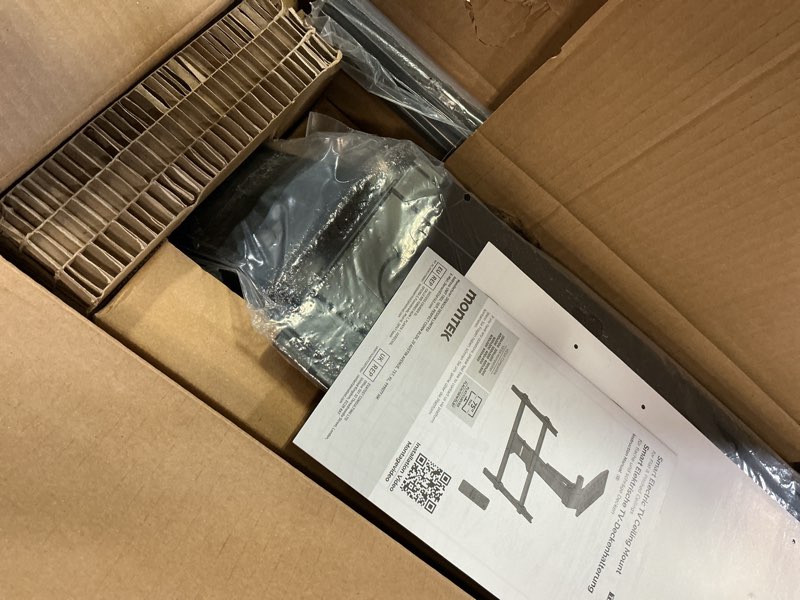 Condition photo showing Good Condition for monTEK Motorized Ceiling TV Mount with Remote for 37-75 Inch TVs, Electric TV Mount Motorized Drop Down for Flat and Pitched Roof,Holds up to 99 lbs, 4X Load Tested, App and Voice Control