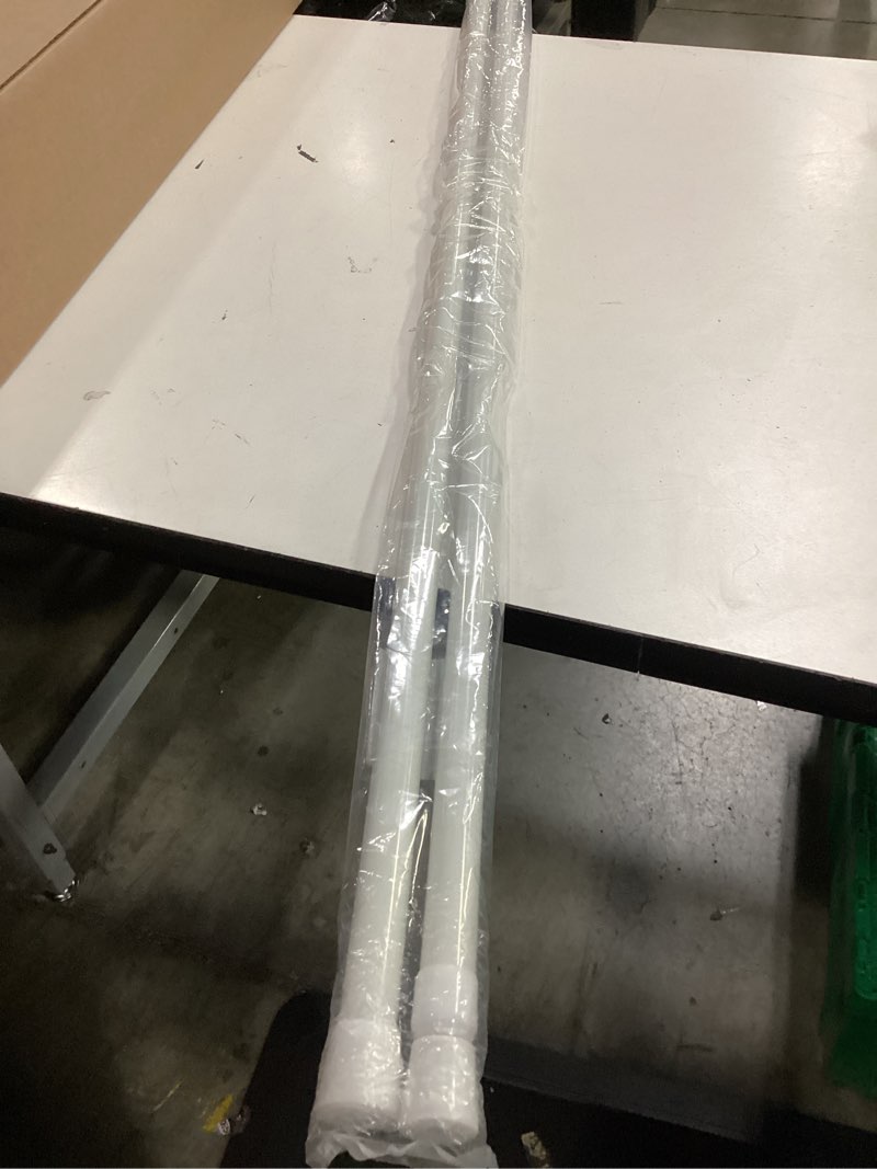 Condition photo showing Good Condition for 2 pack spring tension curtain rods white ajustable 53-98inchs, 0.86inch diameter, extension spring tension rods suitable for use in bathroom window screen curtain wardrobe (white) 53"-98" 2
