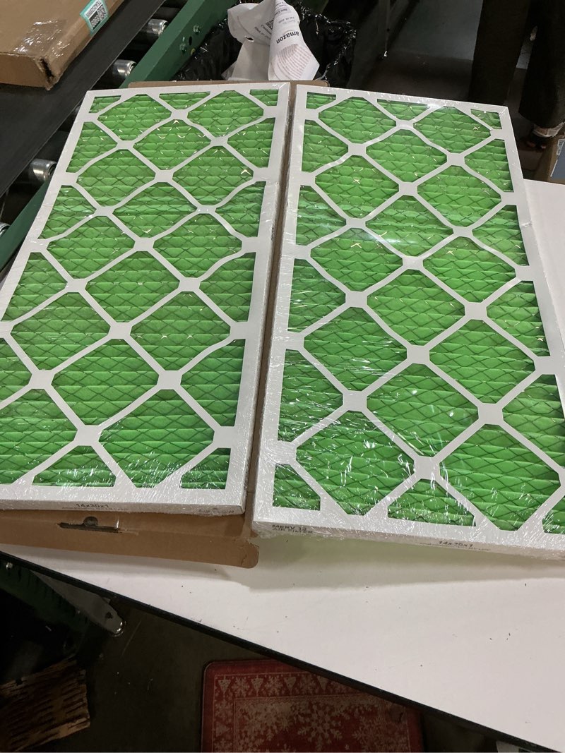 filterbuy 14x30x1 air filter merv 13 optimal smoke & allergy defense (2-pack), electrostatic pleated hvac ac furnace filters replacement, made in usa (actual size: 13.88 x 29.88 x 0.75
