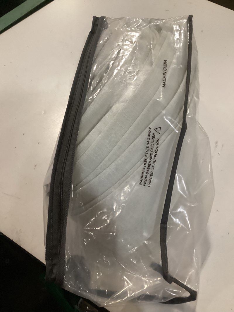 Condition photo showing Good Condition for 102 Inch Long Curtains Extra Wide 70 Inch Width Pinch Pleat Linen Curtains for Living Room Cream Light Filtering Privacy Pleated Hooks Rings Back Tab for Sliding Door 1 Panel Natural 70"W x 102"L (Pack of 1)