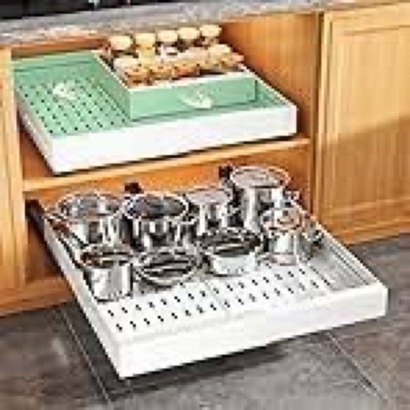 24 inch pull out cabinet organizer