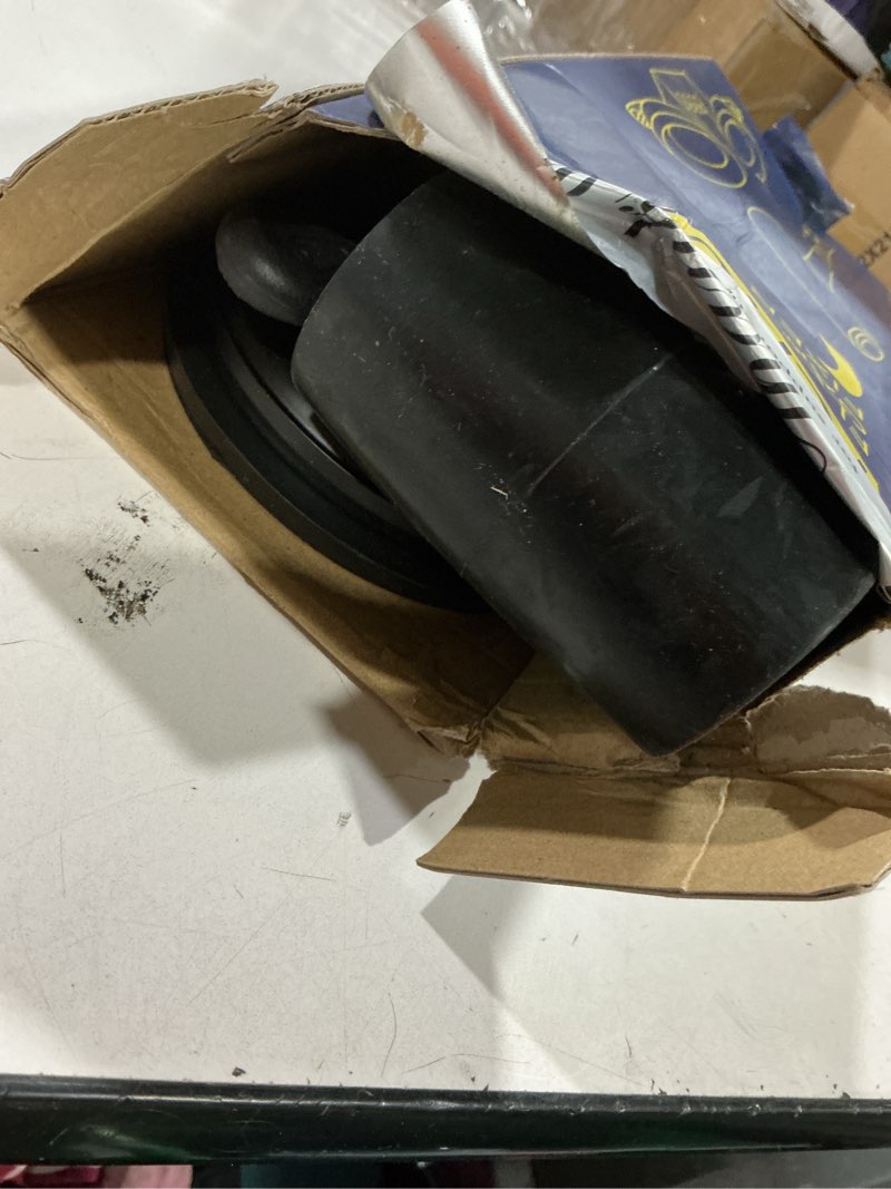 Condition photo showing As Is for floor gap fixer tool for laminate floor gap repair include suction cup and mallet (can't use on scraped surface floor) blue