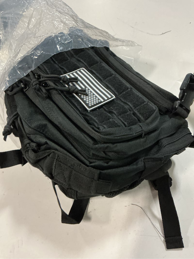 Condition photo showing New/Like New for kookoomia military tactical backpack 25l day backpack for men molle army 3 days assault pack bug out bag water resistant and heavy duty hiking treeking rucksack - black black 25l