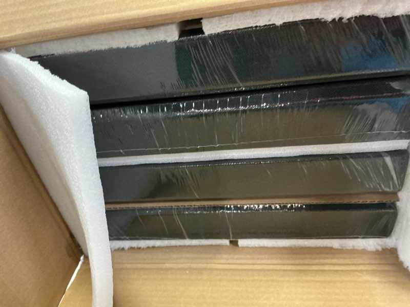 Condition photo showing Good Condition for umiacoustics 4 pcs acoustic panels with hanging bracket, 2” thick fiberglass sound proof panels removable for studios, office, home theater ceiling or wall- black 23.6" x 11.8"-4pcs black