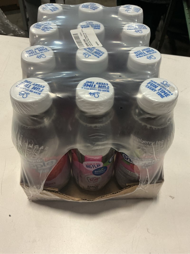 Condition photo showing Good Condition for Snapple Zero Sugar Raspberry Tea, 16 fl oz recycled plastic bottle, Pack of 12 Zero Sugar Raspberry 16 Fl Oz (Pack of 12)  (Best by JUL/17/2025)