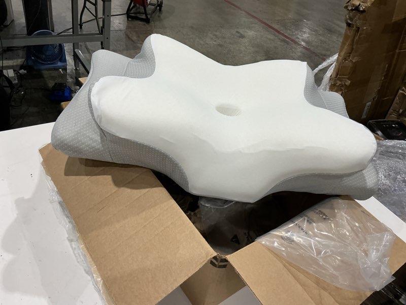 Condition photo showing Good Condition for ultra pain relief cooling pillow for neck support, adjustable cervical pillow cozy sleeping, odorless ergonomic contour memory foam pillows, orthopedic bed pillow for side back stomach sleeper
